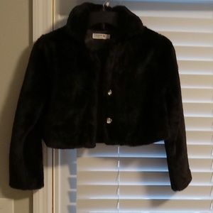 Body faux fur jacket